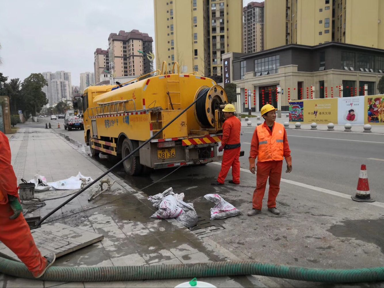阜南排污管道清淤-管道清洗