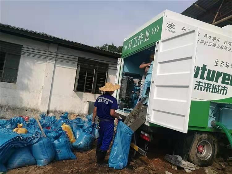 阜南工业污泥压干处理